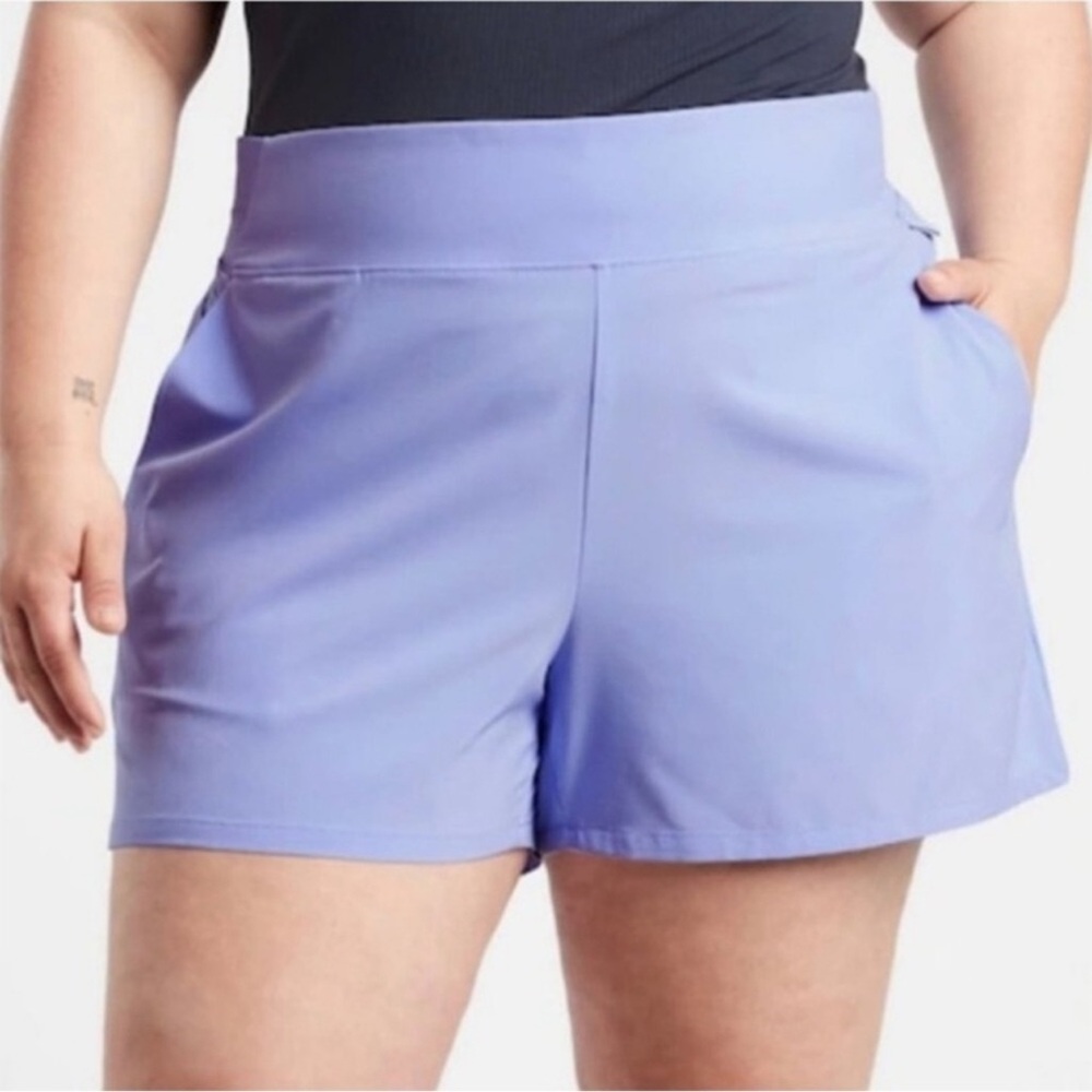 Athleta Brooklyn Women's Light Purple Athletic Shorts Size 22 NWT